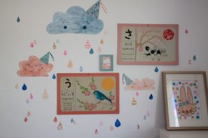 decoration chambre pluie nuages