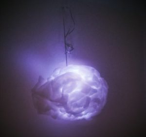 DIY lampe nuage coton