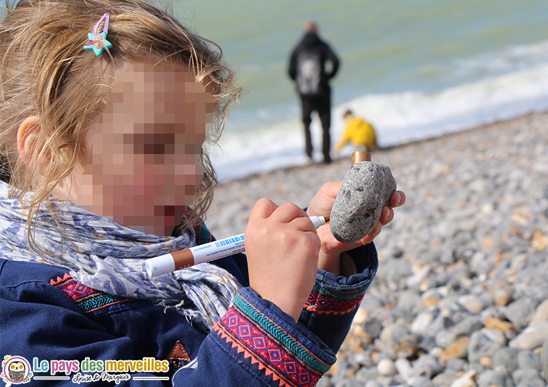 concentration enfant coloriage galet