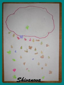 dessin nuage goutte enfant