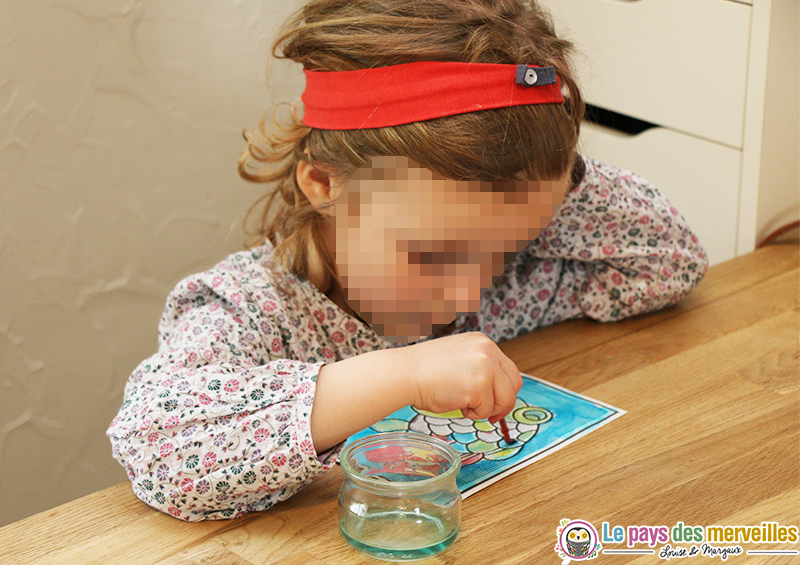 peinture magique activite manuelle rapide