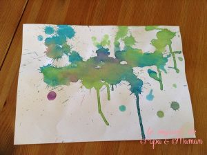 projection peinture activite 2 ans