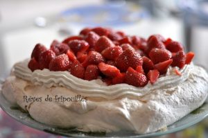 Pavlova aux fraises