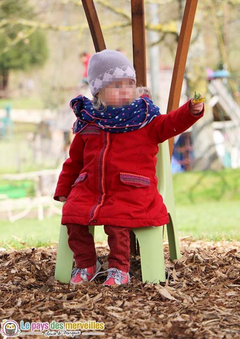 jardin de broceliande avec bebe