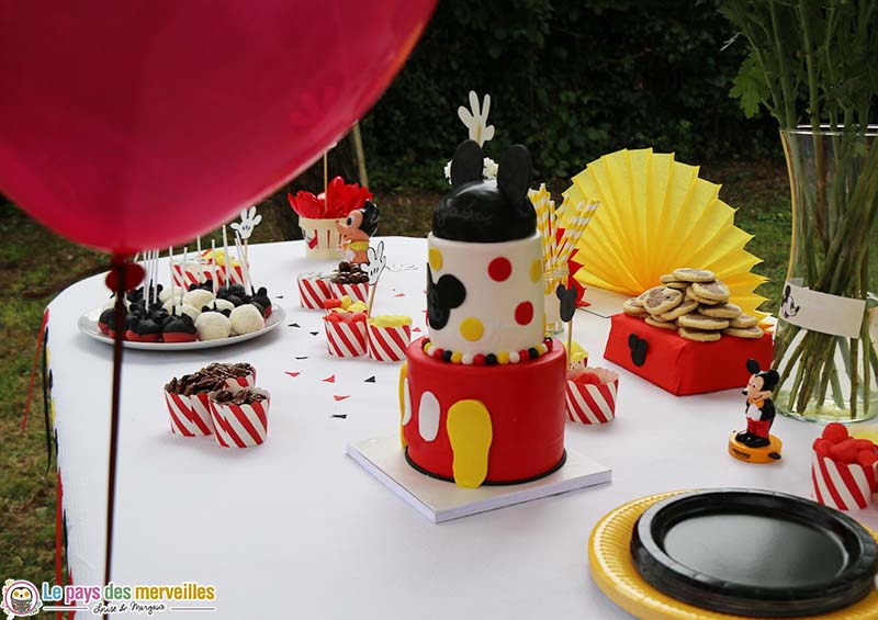 gateau anniversaire Mickey