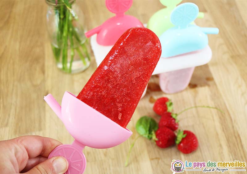 glace maison fraise et basilic