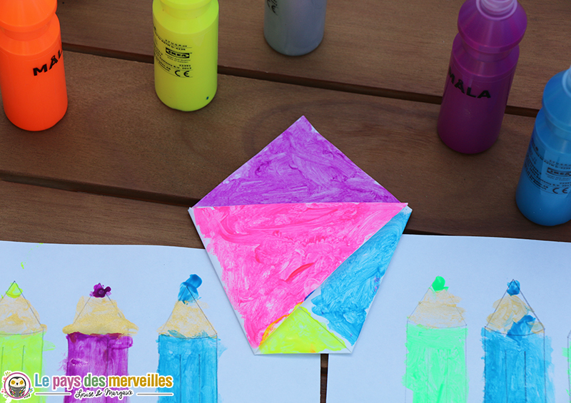 origami boite crayon