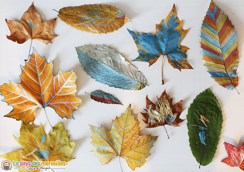 Peindre des feuilles d'automne