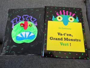 Bricolage sur le livre "Va-t'en, grand monstre vert !"