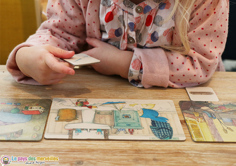 carte de jeu en carton du loto Montessori 