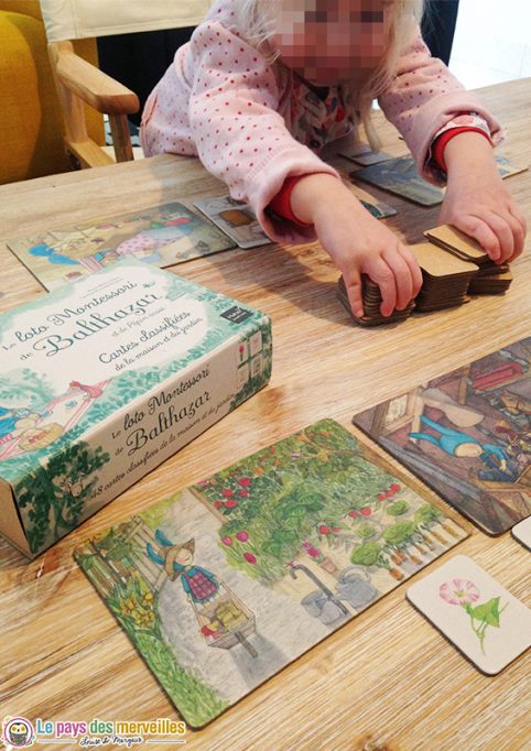 jeu de loto Montessori avec de belles illustrations