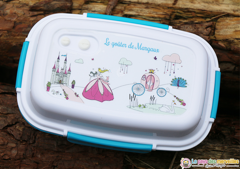 lunch box personnalisée bleue