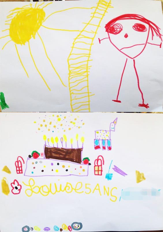 dessin enfant 2 ans et demi et dessin enfant grande section