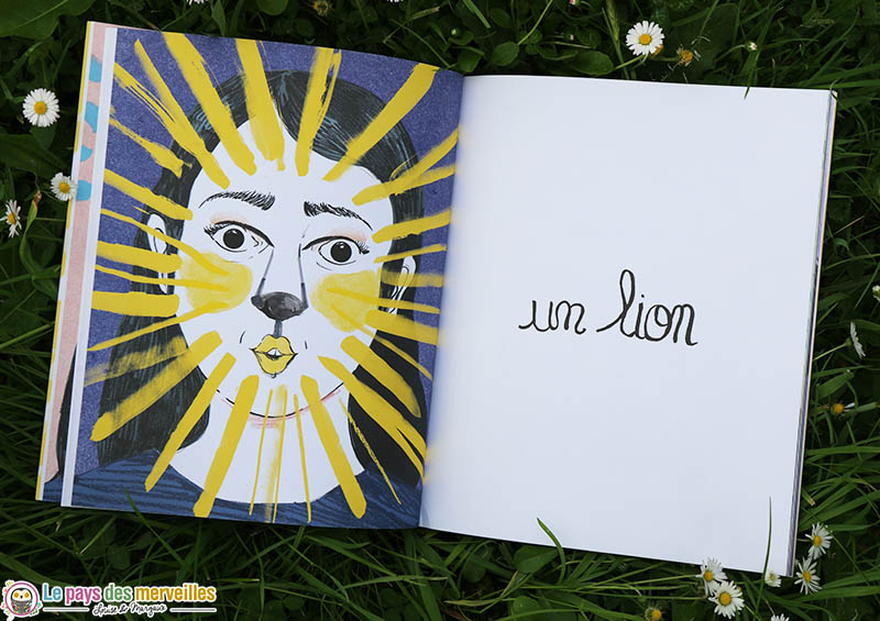 Dessin d'une maman transformée en lion