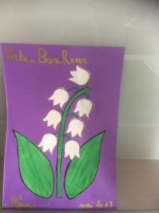 dessin et collage muguet