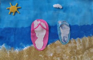 Les pieds dans l'eau marbrée [activité enfants] - PiGMENTROPiE