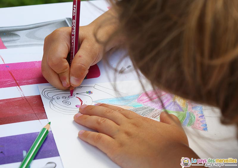 détails dessin d'un bonhomme grande section maternelle 