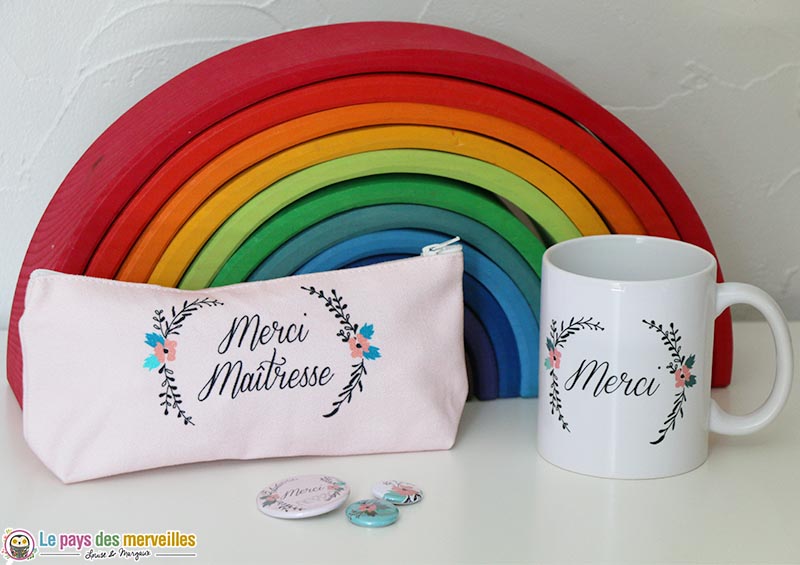 kit de cadeaux pour dire merci maîtresse