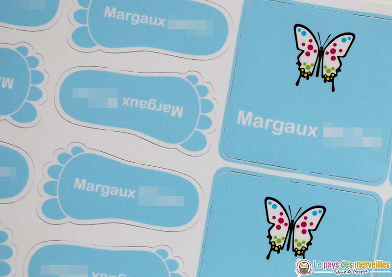 étiquettes personnalisées pour la rentrée à l'école