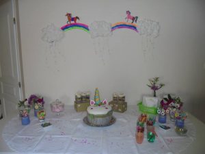 decor fête anniversaire licorne