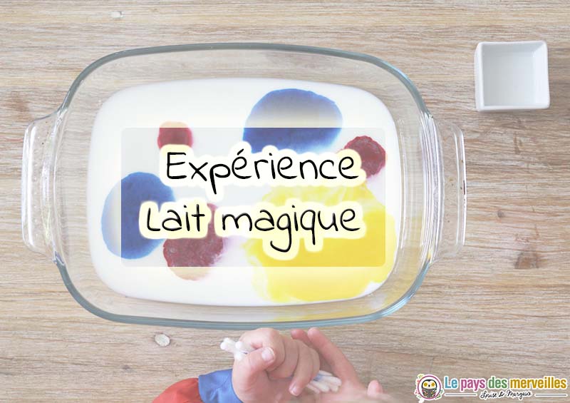 Expérience lait magique 