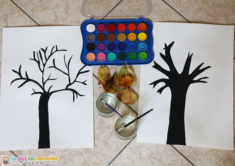 Activité automne arbre peinture au doigt – HappyAssMat