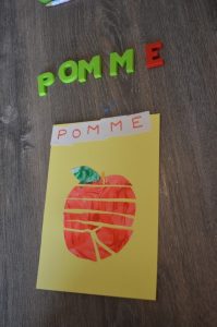 puzzle collage pomme