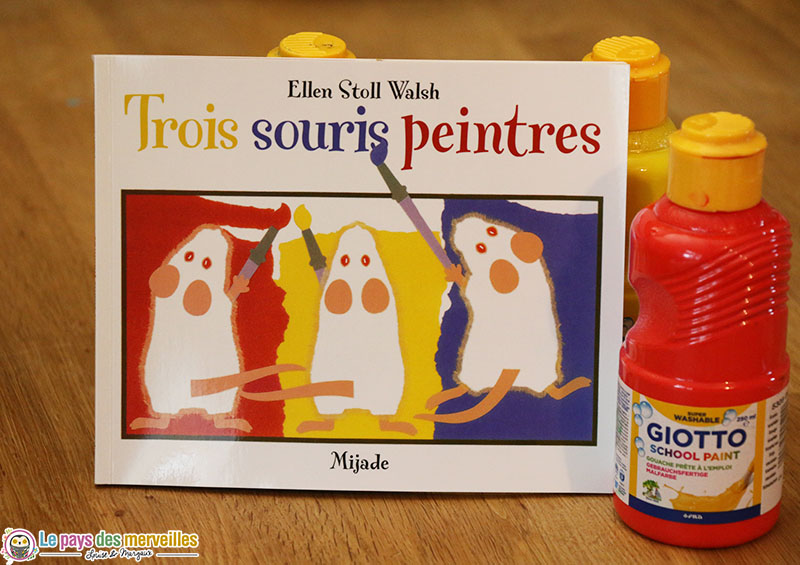 livre trois souris peintres