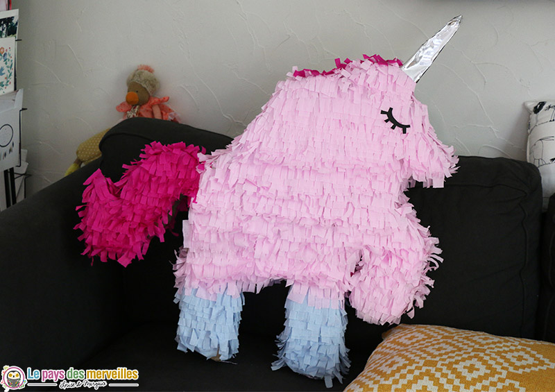 DIY pinata licorne home made