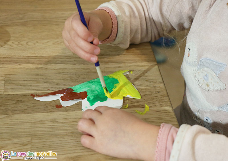 peinture symétrique maternelle 