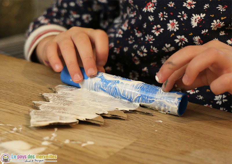 Peinture au rouleau à patisserie