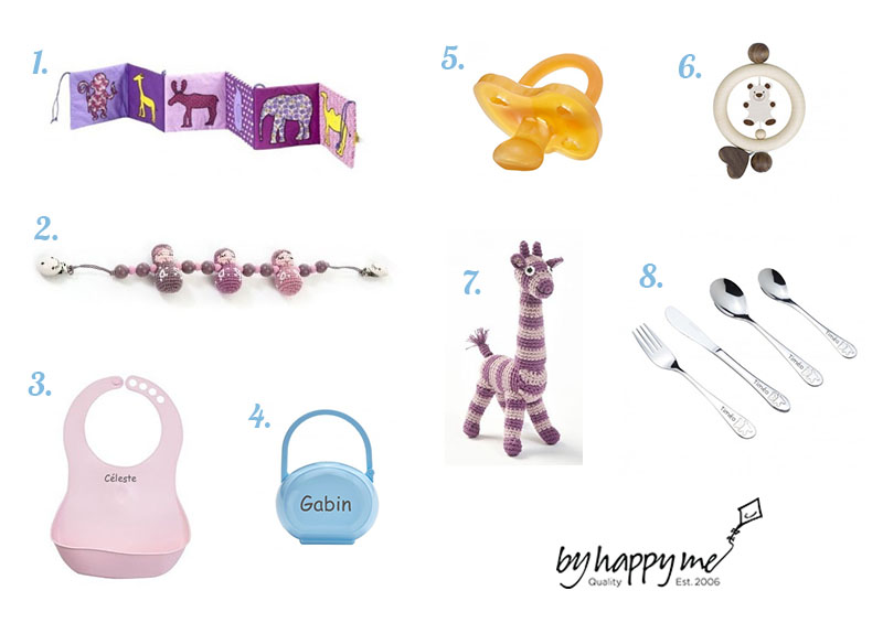 Idées cadeaux pour les bébés sur le site ByHappyMe