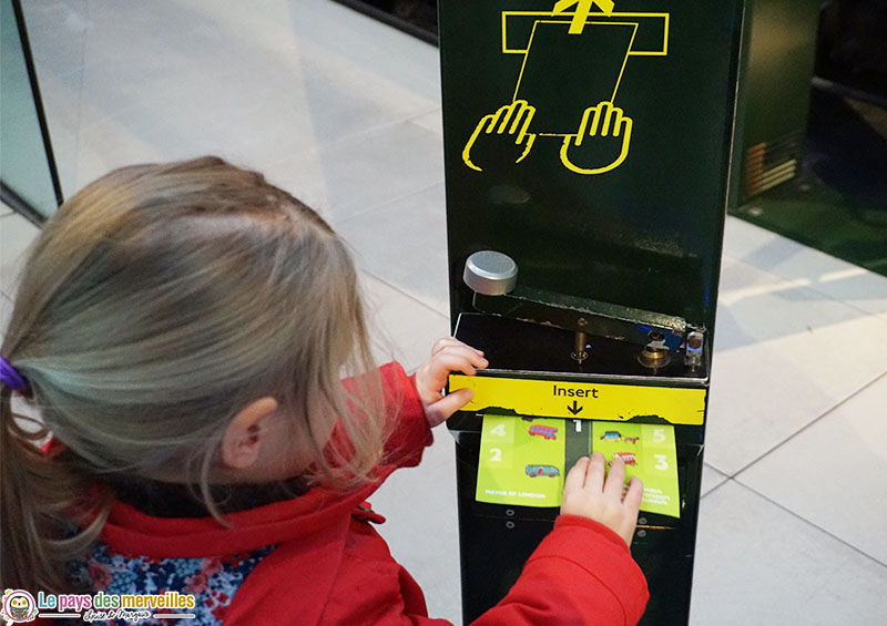 Animation ludique au musée des transports de Londres