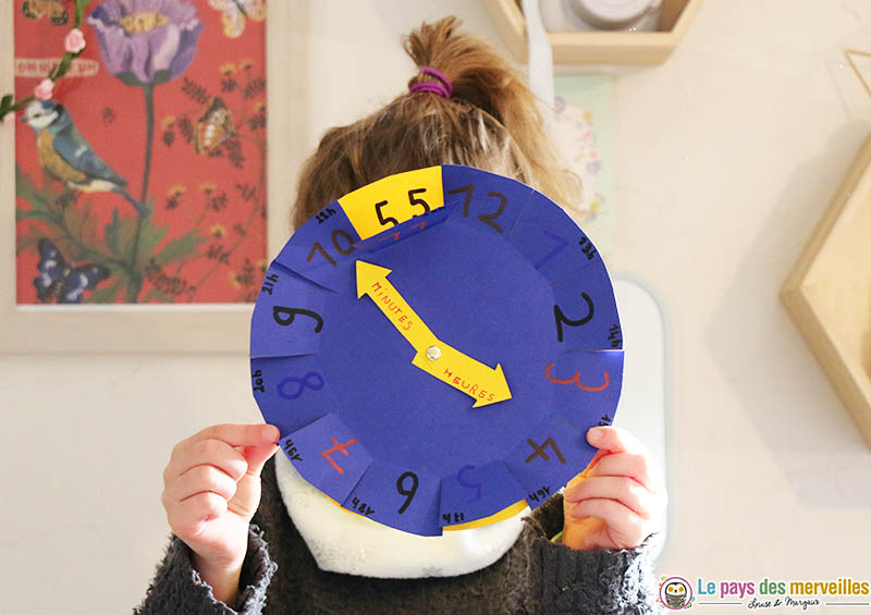 horloge pour apprendre l'heure