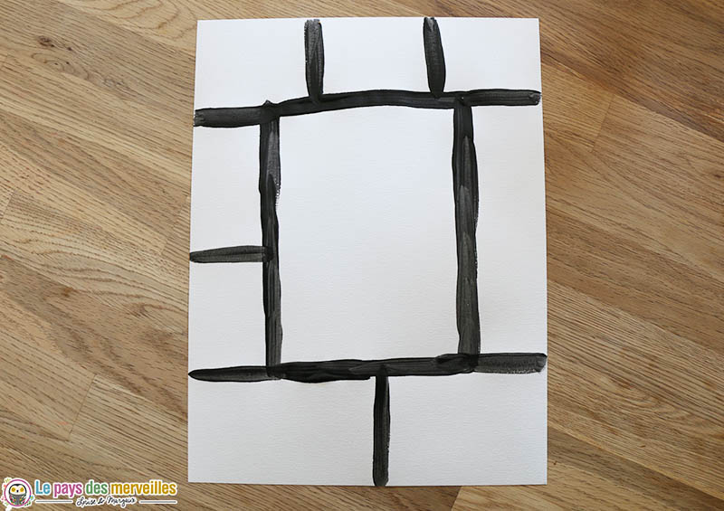 diviser une feuille en 9 rectangles