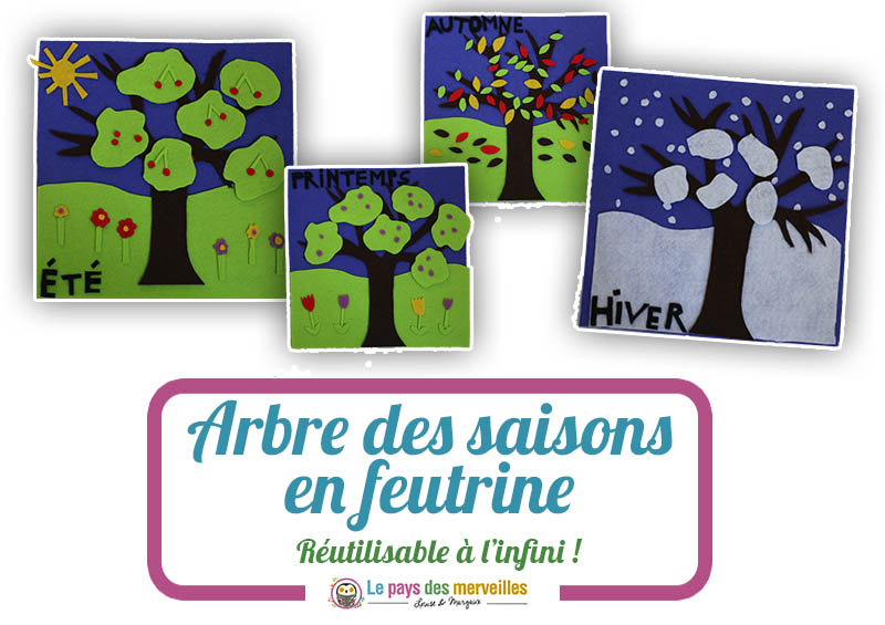 Arbre des saisons en feutrine