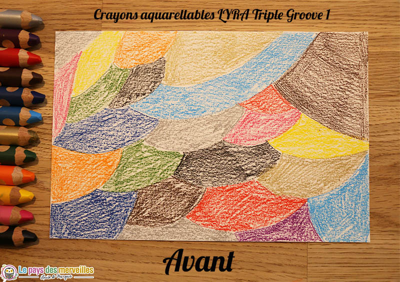 Crayons de couleur aquarellables Lyra Triple Groove 1 avant