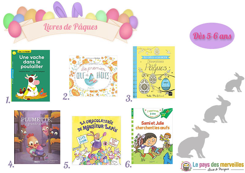 Livres de Pâques à partir de 5 et 6 ans