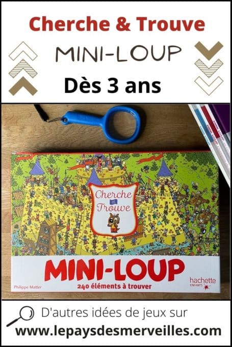 Jeu Cherche et trouve sur le thème de Mini-Loup