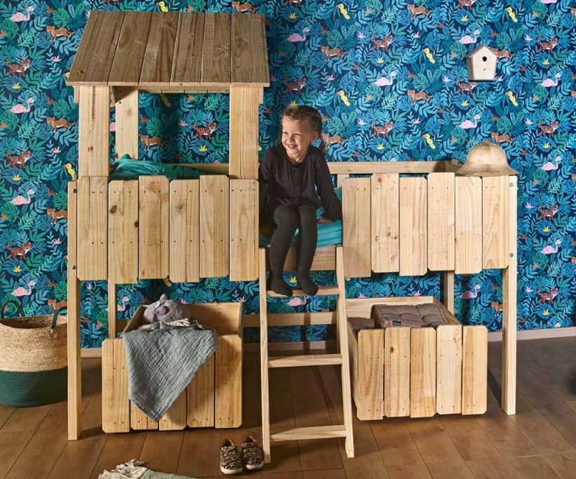 lit enfant mezzanine ou lit cabane pour limiter les cauchemars