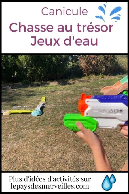 jeux d'eau chasse au trésor