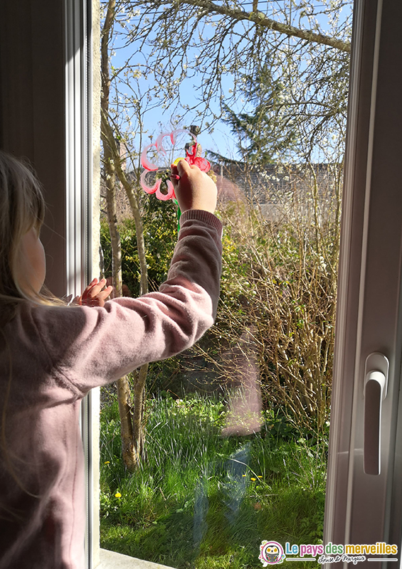 peinture pour enfant sur les fenêtres