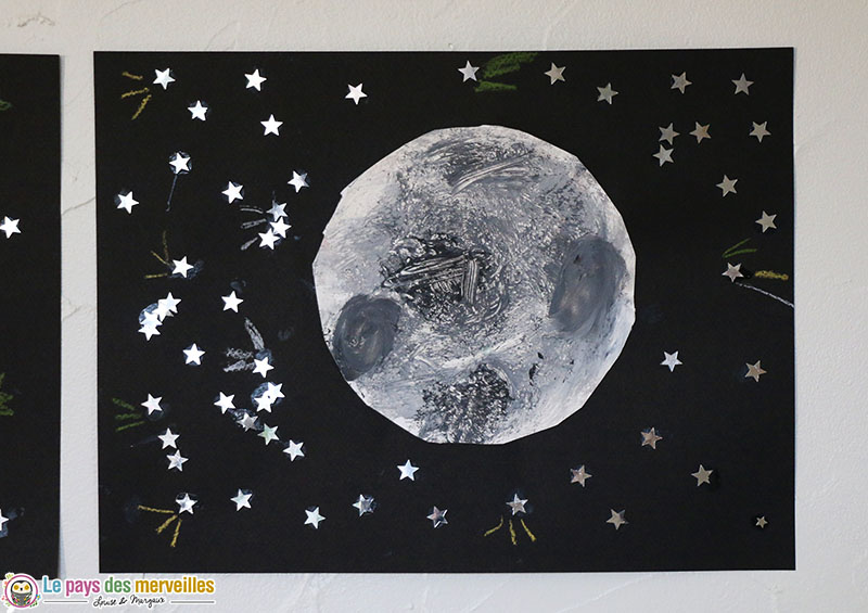 Bricolage maternelle sur le thème de la Lune 