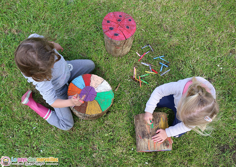 Activité avec des pastels