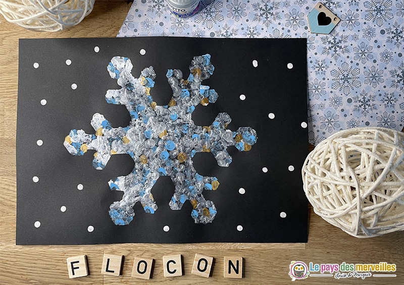 Activité flocon de neige peinture