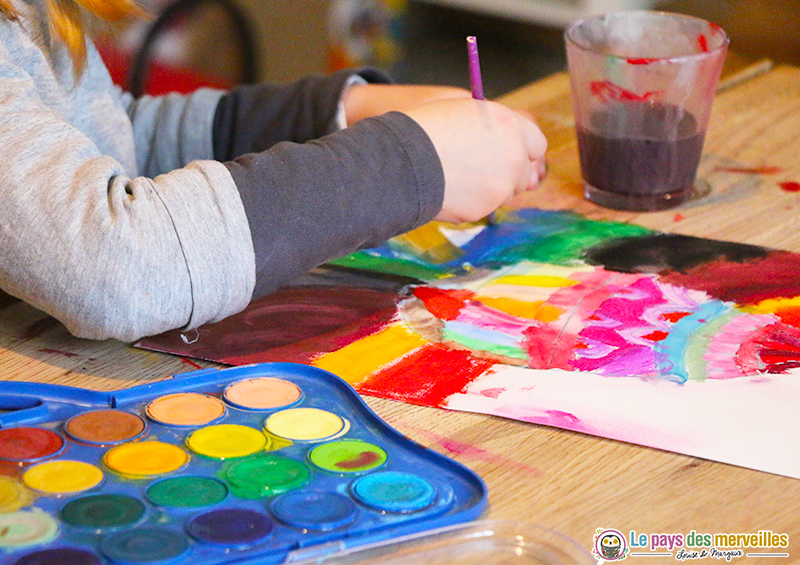 peinture à l'aquarelle sur le thème de Pâques