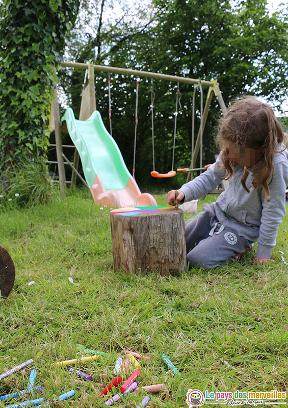 activité manuelle dans le jardin