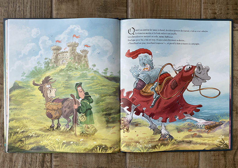 livre enfant sur le thème des chevaliers et de la peur