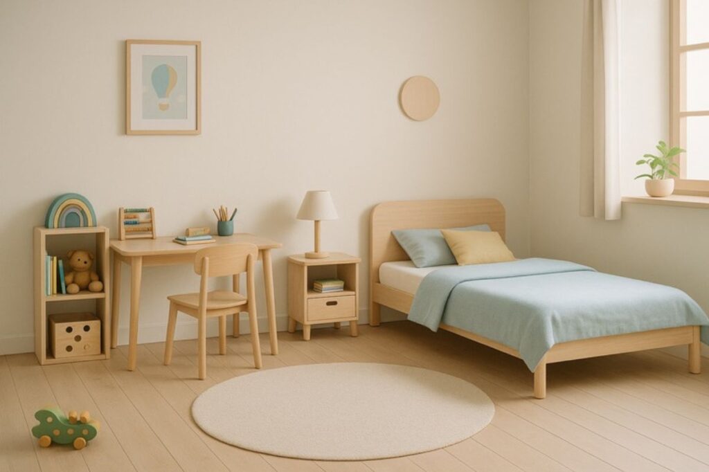 décoration épurée chambre enfant