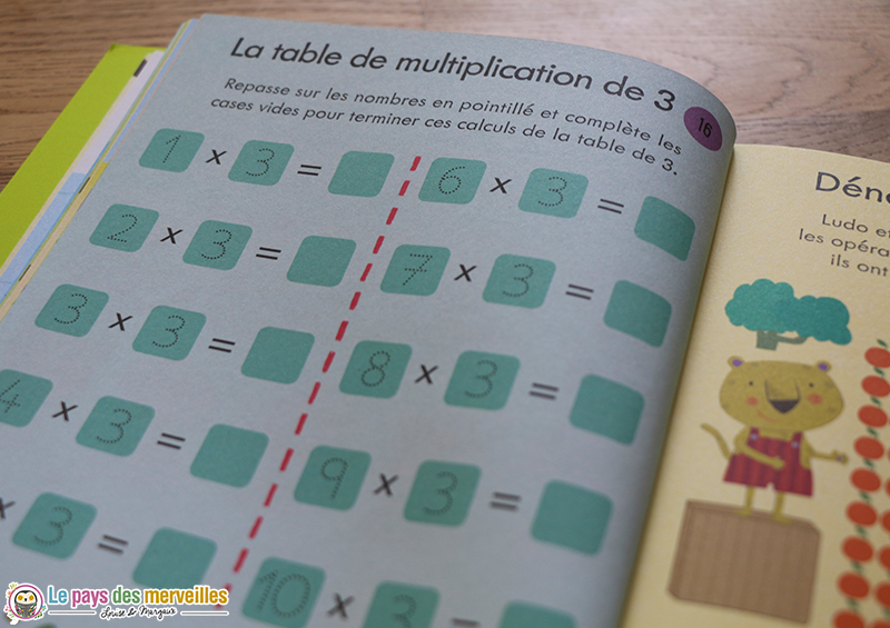 multiplications par 3